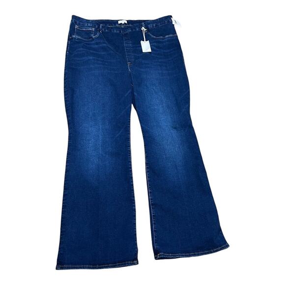 Good American Good Legs Flare Jeans New With Tags - Picture 2 of 4